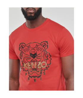 Kenzo I T-Shirt Tiger Rouge  Or