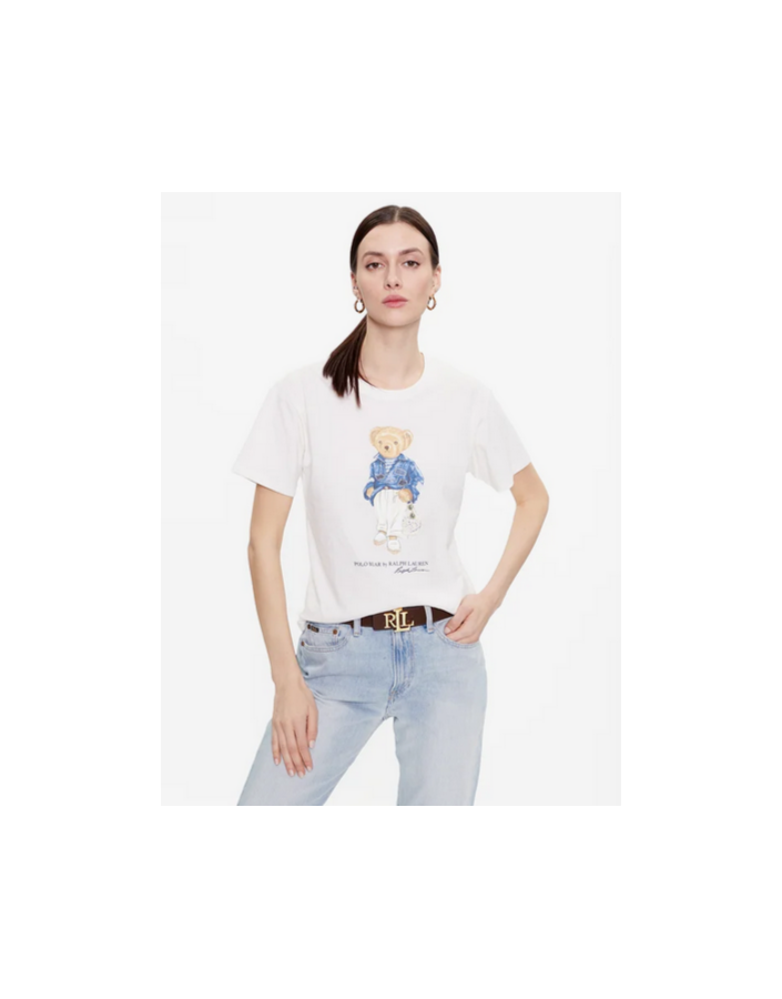 Polo Ralph Lauren I T-shirt Logo imprimé Ourson Blanc
