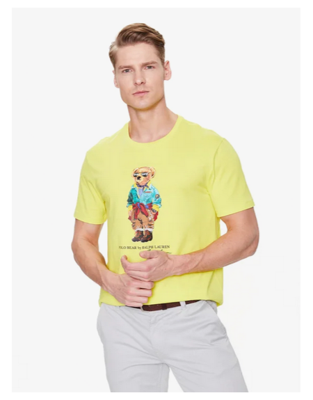 Polo Ralph Lauren I T-shirt logo imprimé Ourson Jaune