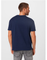 Polo Ralph Lauren I T-shirt bleu logo brodé rouge