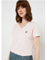 Jott CANCUN I T-Shirt col V femme rose
