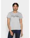 Tommy Hilfiger I T-shirt Gris Ecritures Noir Femme