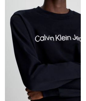 Calvin Klein I Pull Noir écriture Blanche