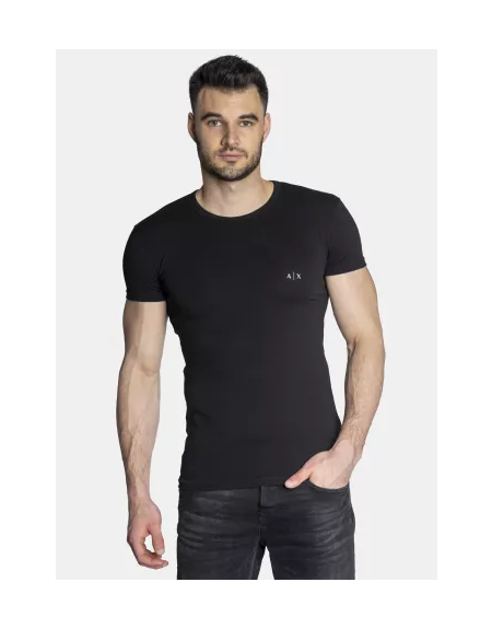 Armani exchange I Coffret 2 T-Shirt Noir Homme