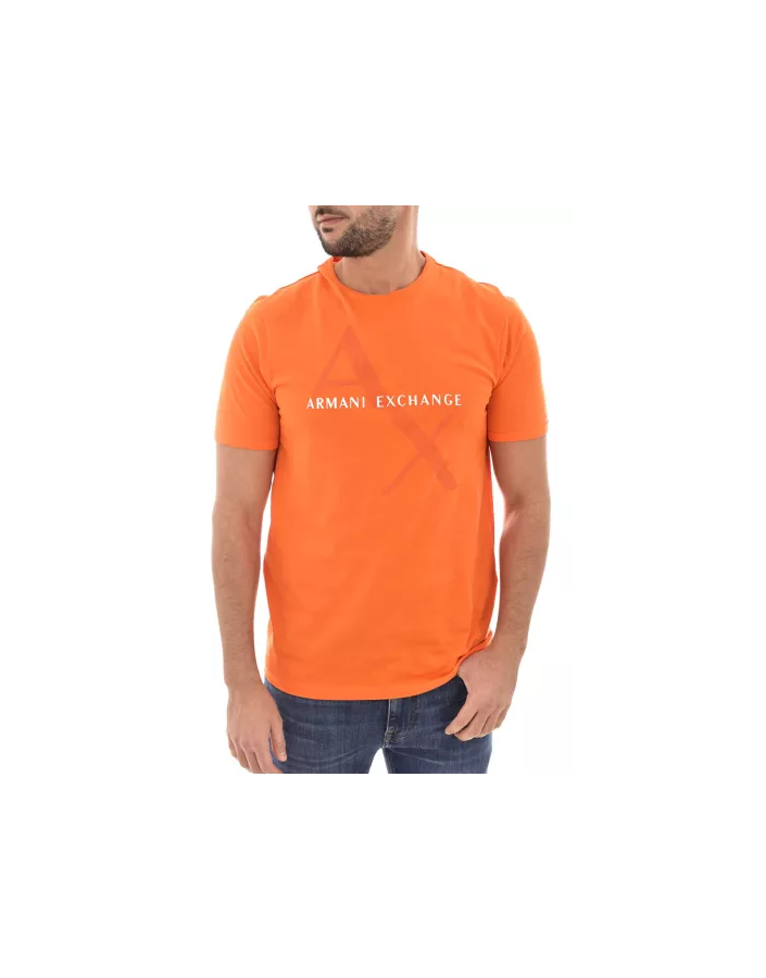 Armani exchange I T-Shirt Orange Homme