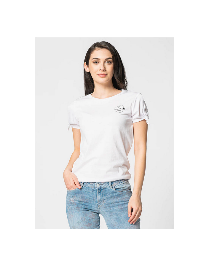 Guess I T-Shirt Blanc Femme