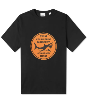 Burberry I T-Shirt Shark Noir Homme