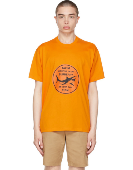 Burberry I T-Shirt Shark orange Homme