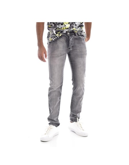 Giani 5 I Jeans slim stretch D925 Gris Homme