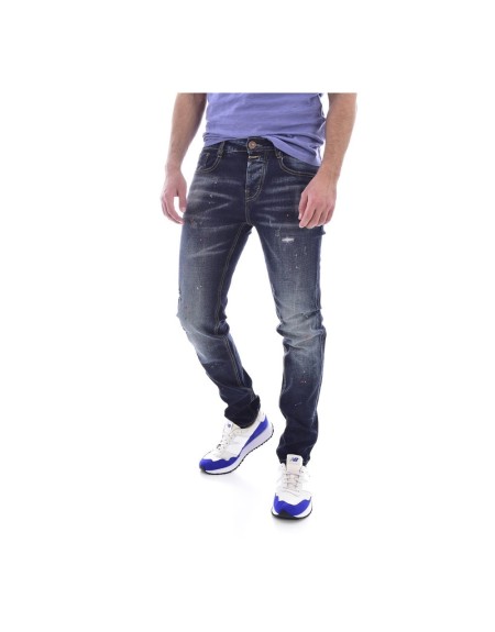 Leo gutti  I Jeans slim stretch 9004  Bleu Homme